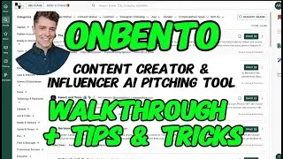 OnBento AI Pitching Platform Walkthrough and Tips and Tricks
