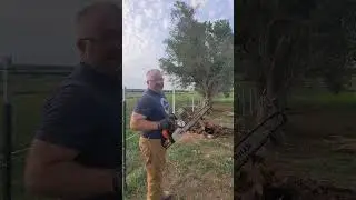 The storms have hit hard this summer...#tree #cleanup #bobcatequipment #storm #fence #farmlife