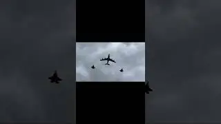 80th Anniversary VE Day RAF RC-135W + 2x F-35B Lightning IIs flyover #veday #royalairforce