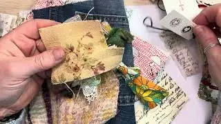 Junk Journal January ‘25 Day 30: fabric