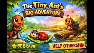 Tiny Ant Big Adventure Story 🐜 | Short Moral Story for Children #stories #bedtimestory #english