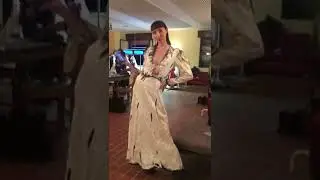 BLACK BRUSH STROKE BRIDAL DRESS