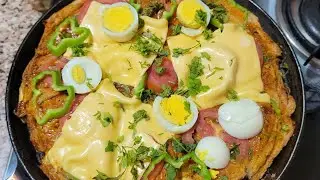 Bread Omelette Pizza in 5 Minutes |Quick Egg Pizza Recipe #pizza #omlet #bread #breadrecipe #cooking