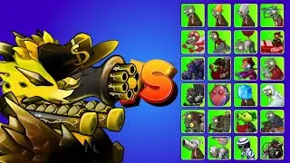  Bounty hunter big Gatling Pea Plant VS All Fusion Zombies | Plant VS Zombies Fusion 