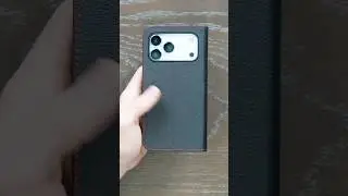Изысканный кожаный чехол-книжка для iPhone 17 Pro