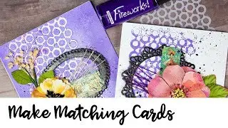 Create Two Matching Cards with one Stencil Application