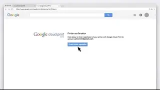 Google Cloud Print&mdash;Registering a printer