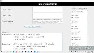 Integration solver Application using Java