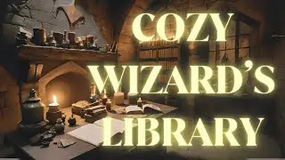 Cozy Wizard's Library Relax, Sleep and Escape to a Fantasy World