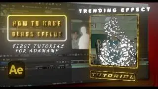 How to Make Trending glass effect | After effects Tutorial