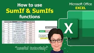 Microsoft Office EXCEL | How to use SumIf & SumIfs Functions - 13