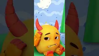 Five Little Monsters Jumping On The Bed #shorts #halloween #cartoonvideos #trending