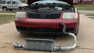 COMPLETE Front Mount Intercooler For $75!!!  BUDGET 1.8T B5 PASSAT Is Almost Ready To BOOST!