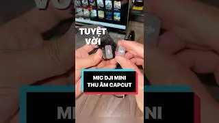 Micro kh&ocirc;ng d&acirc;y mic dji mini thu &acirc;m bằng Capcut #youtubeshorts #shorts