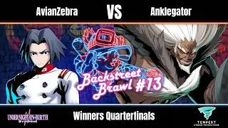 AvianZebra (Akatsuki) vs Anklegator (Waldstein) - UNI2 Winners Quarterfinals - Backstreet Brawl #13