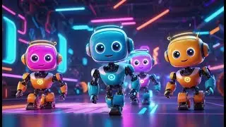 Six Little Robots Zoom Zoom Zoom + More Nursery Rhymes & Kids Songs