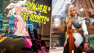 TIVE QUE CURAR 20K DE LIFEWEAVER PRA TANKAR ESSE JOGO NA RANKED DO OVERWATCH 2