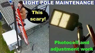 light pole maintenance and adjustments