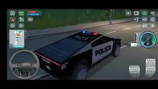 New Electric car Tesla Cybertruck in Highway Rest Area - 3D Driving Class Simulation - Android game