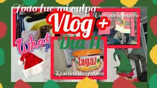 VLOGS MÁS DÍA 11,RESEÑAS JABÓN LAVA PLATOS🍷🍽🧼,VESTURIO 🎅 TODO FUE MI CULPA😱⁉️