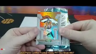 1-15-26 2025 Panini Certified Football Hobby PYT Box Break #807 - 4 Hit Break!
