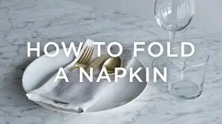 How To Fold A Napkin (Pocket Style)