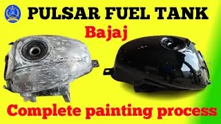 Bajaj Pulsar fuel tank. step by step complete painting process