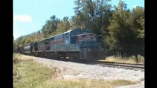Kankakee, Beaverville & Southern Railroad Leased MALX GP7 + KJRY 1606 GP16 Freight Run By 9/27/01