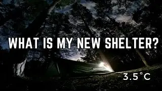 First Solo Tarp Camping Experience, Relaxig In Tarp Shelter In Cold Spring  [ IMPULSE: S3E2 ]