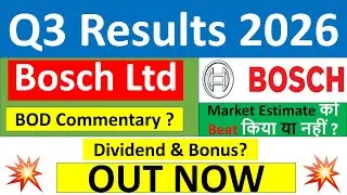 Bosch q3 results 2026 | Bosch results today | Bosch Share News | Bosch Share latest news