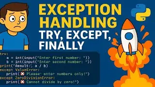 🚀 Exception Handling in Python | Learn Try, Except, Finally with Real Rocket Failure Example!