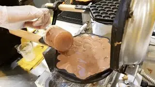 Bubble Waffle with Original Taste - Indonesian street food -