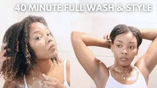 FULL WASH DAY ROUTINE FROM START TO FINISH | NATURAL HAIR | TYPE 4 HAIR | ayojess