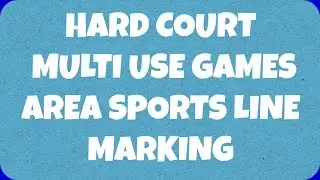 Hard Court Multi Use Games Area Sports Line Marking