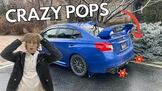 Subaru STI Burble Tune Install - Crazy Pops and Bangs!!