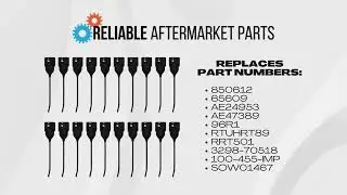 Rubber Mounted Hay Rake Teeth 850612 Fits New Holland 55 56 57 256