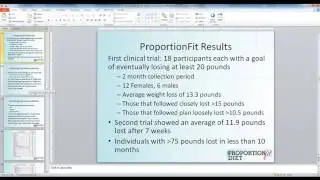 October 26, 2016 ProportionFit Weight Loss Challenge Kick Off