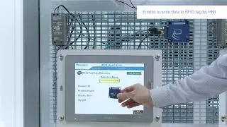 HMI with RFID reader for effective traceability