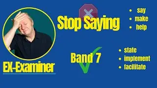 IELTS Vocabulary for Band 7: Stop Using SAY, MAKE, HELP, PROBLEM (Part 2)