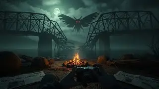 I Camped Near the Mothman Bridge &mdash; Something Watched Me All Night#scarystories  #hauntedwoods