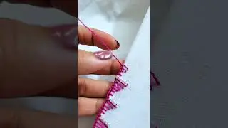 cute border line embroidery 🪡😍 #shortvideo #viral #crochet #handbroidery #shorts #viralvideo #video