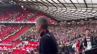 Liverpool Fans Remained Singing at Old Trafford 10 minutes after full time vs Manchester United