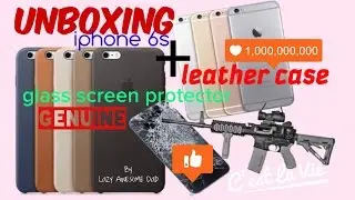 APPLE iPhone 7 6s leather case unbreakable tempered glass screen protector explosion test