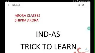 Ind-AS      trick to learn