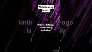 Web Hosting Myths  #webdesign #website #websitedevelopment