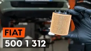 Como substituir a filtro de óleo e óleo do motor no FIAT 500 (312) [TUTORIAL AUTODOC]