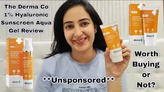 The Derma Co 1% Hyaluronic Sunscreen Aqua Gel Review | Worth Buying or Not 🤔 | **Unsponsored**