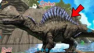 Finally taming powerful spino ||Ark ultimate survivor edition mobile hindi gameplay #ark