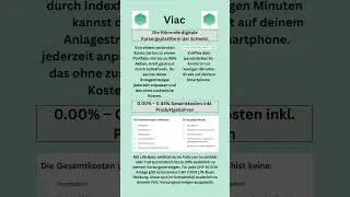 3a Vorsorgeplattform Viac✅📈#finanzen #schweiz #vorsorge #investieren