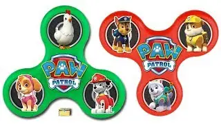 Pups FIDGET SPINNERS DIY - Make Your Own Spinning Wheel Game for Kids